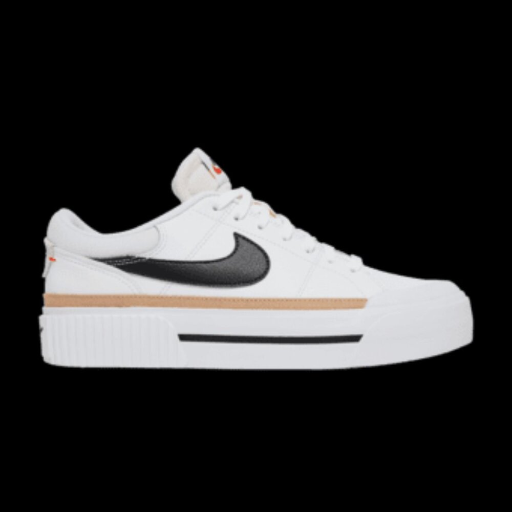NIKE Women's Court Legacy Lift 'White Hemp' - Size 6